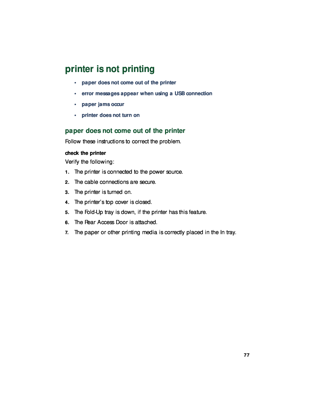 HP 948c, 920c, 940c manual printer is not printing, paper does not come out of the printer, printer does not turn on 