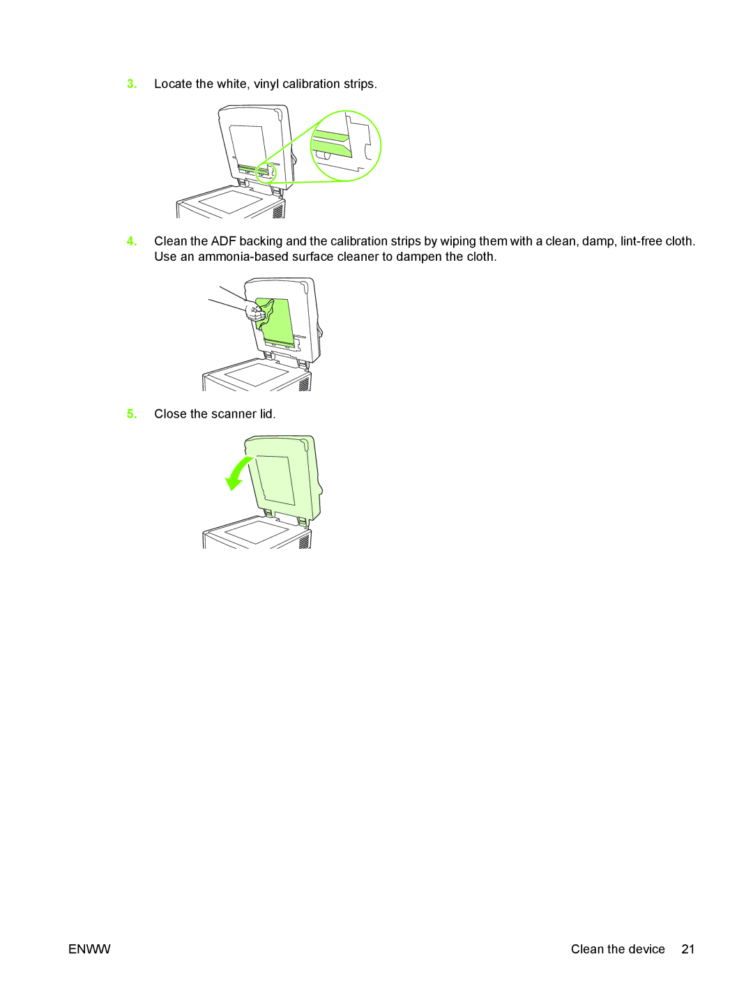 HP 9250C manual Clean the device 