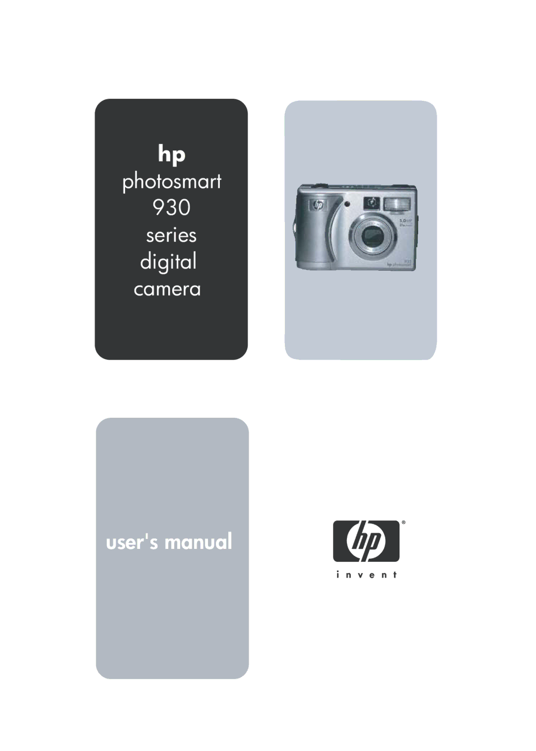 HP manual Photosmart 930 Series digital camera 