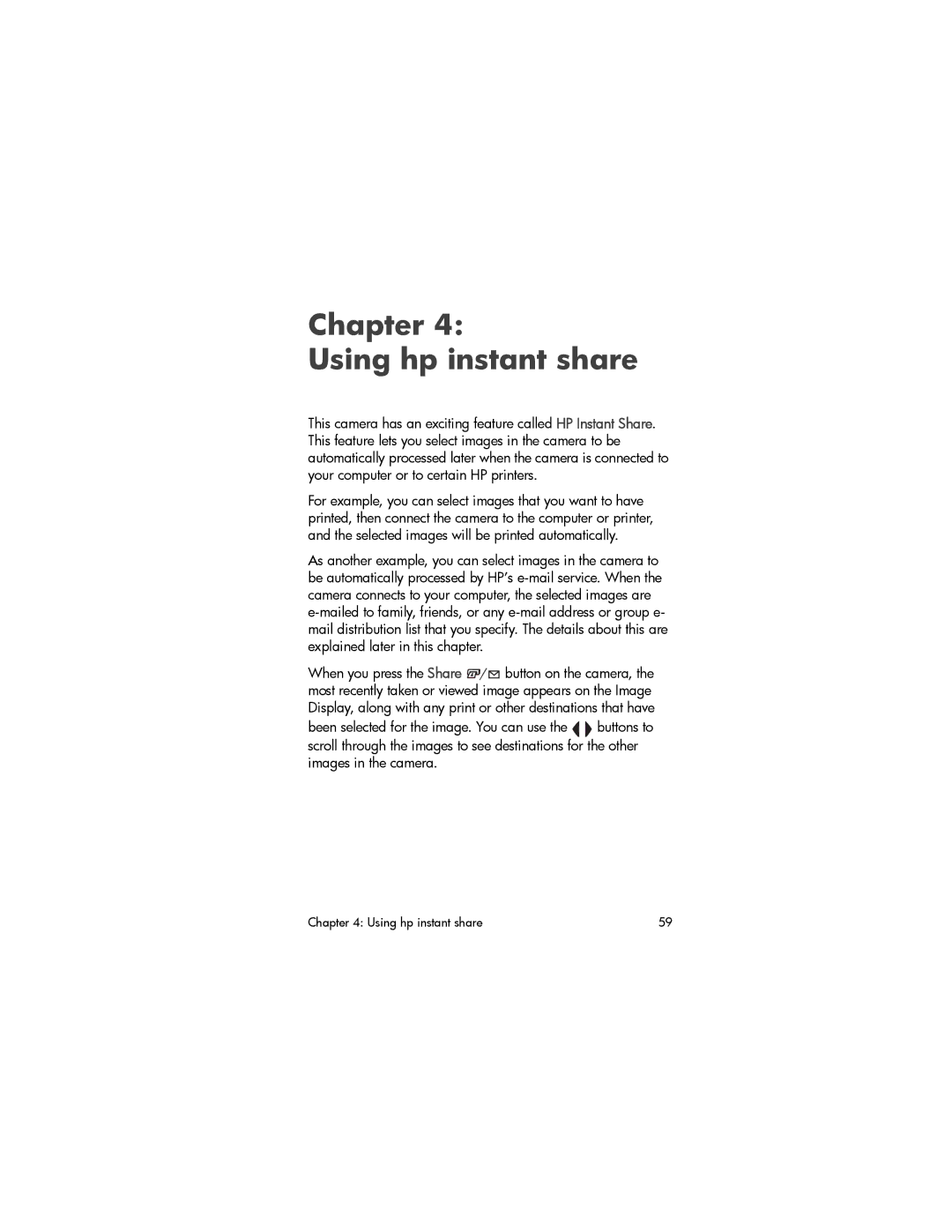 HP 930 manual Chapter Using hp instant share, Been selected for the image. You can use 