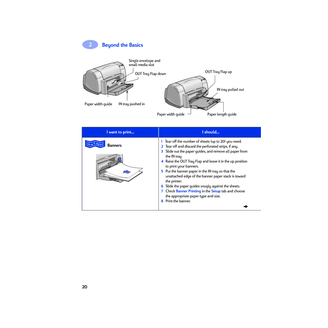 HP 930c manual Banners, Print the banner 