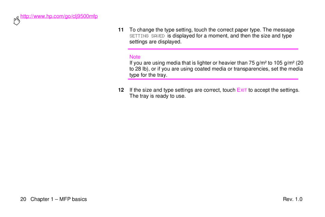 HP 9500mfp manual Rev 