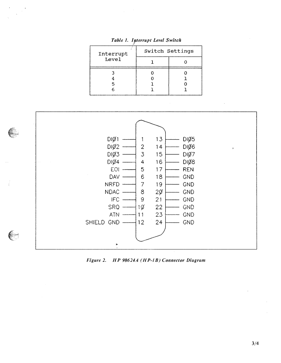 HP 98624A manual 