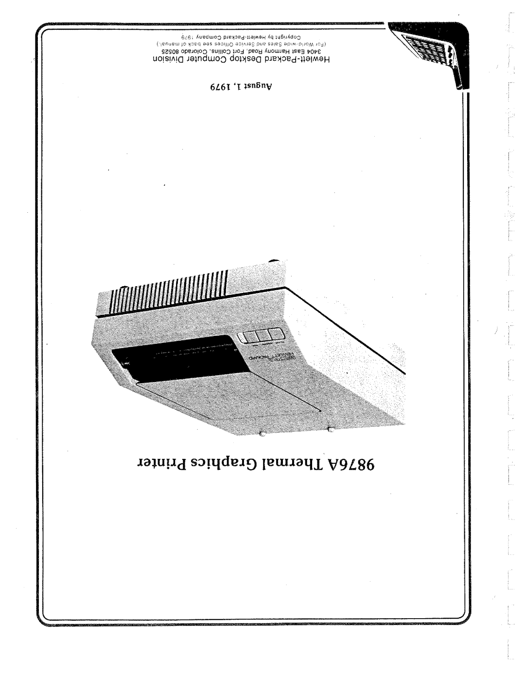 HP 9876A manual 