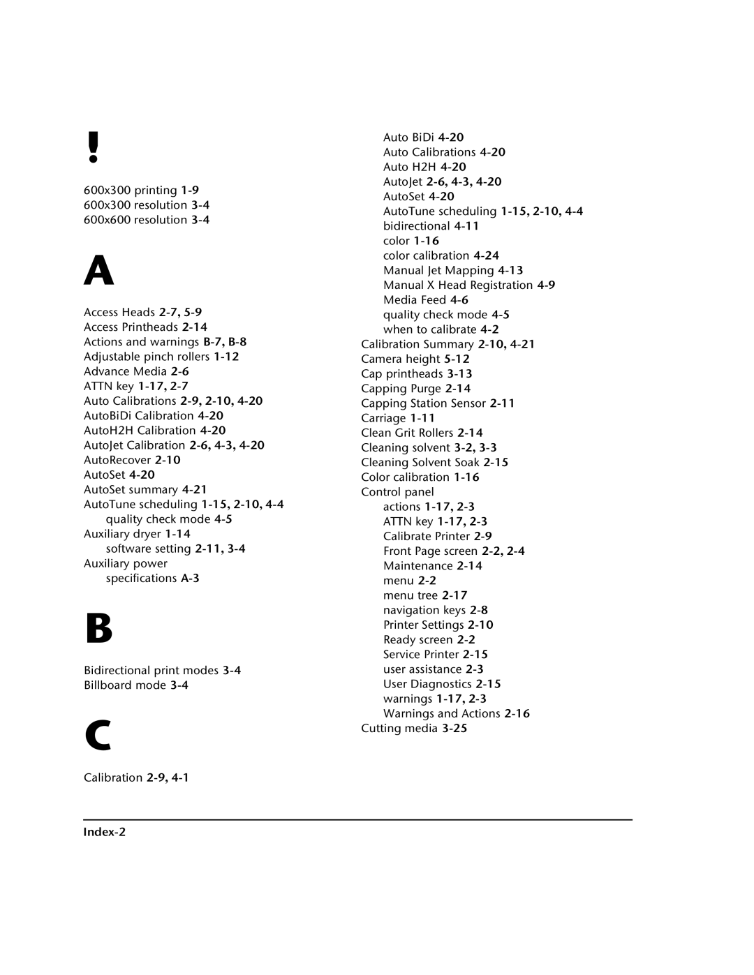 HP 98SI, 72SI manual Index-2 