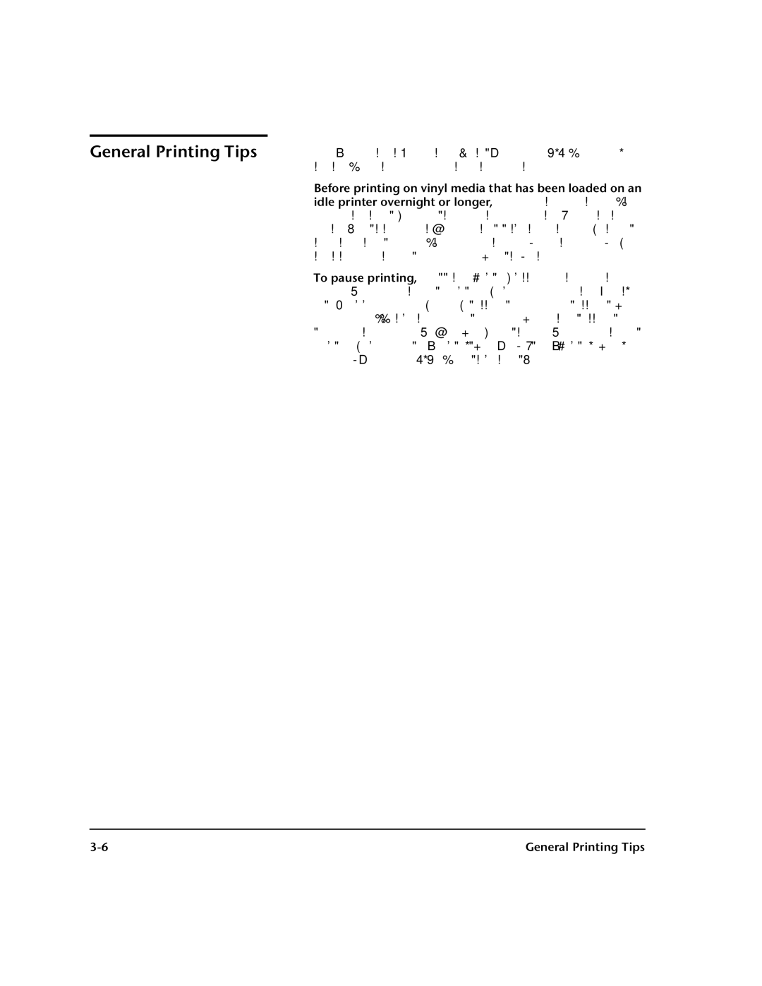 HP 98SI, 72SI manual General Printing Tips 