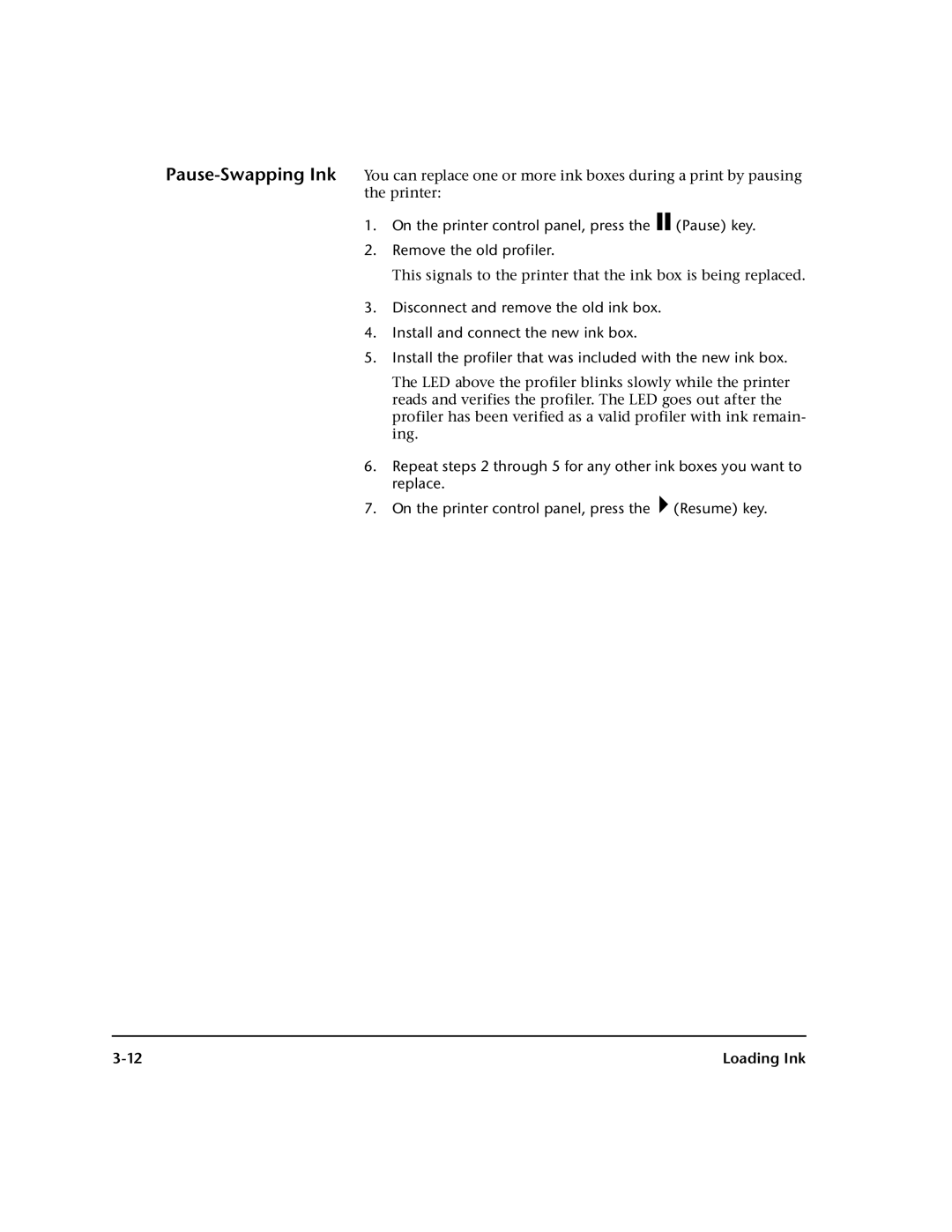 HP 98SI, 72SI manual Loading Ink 