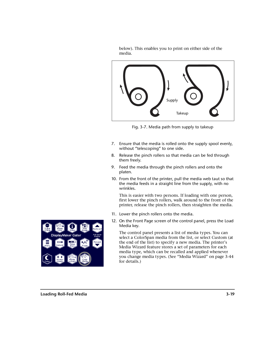 HP 72SI, 98SI manual Below. This enables you to print on either side of the media 