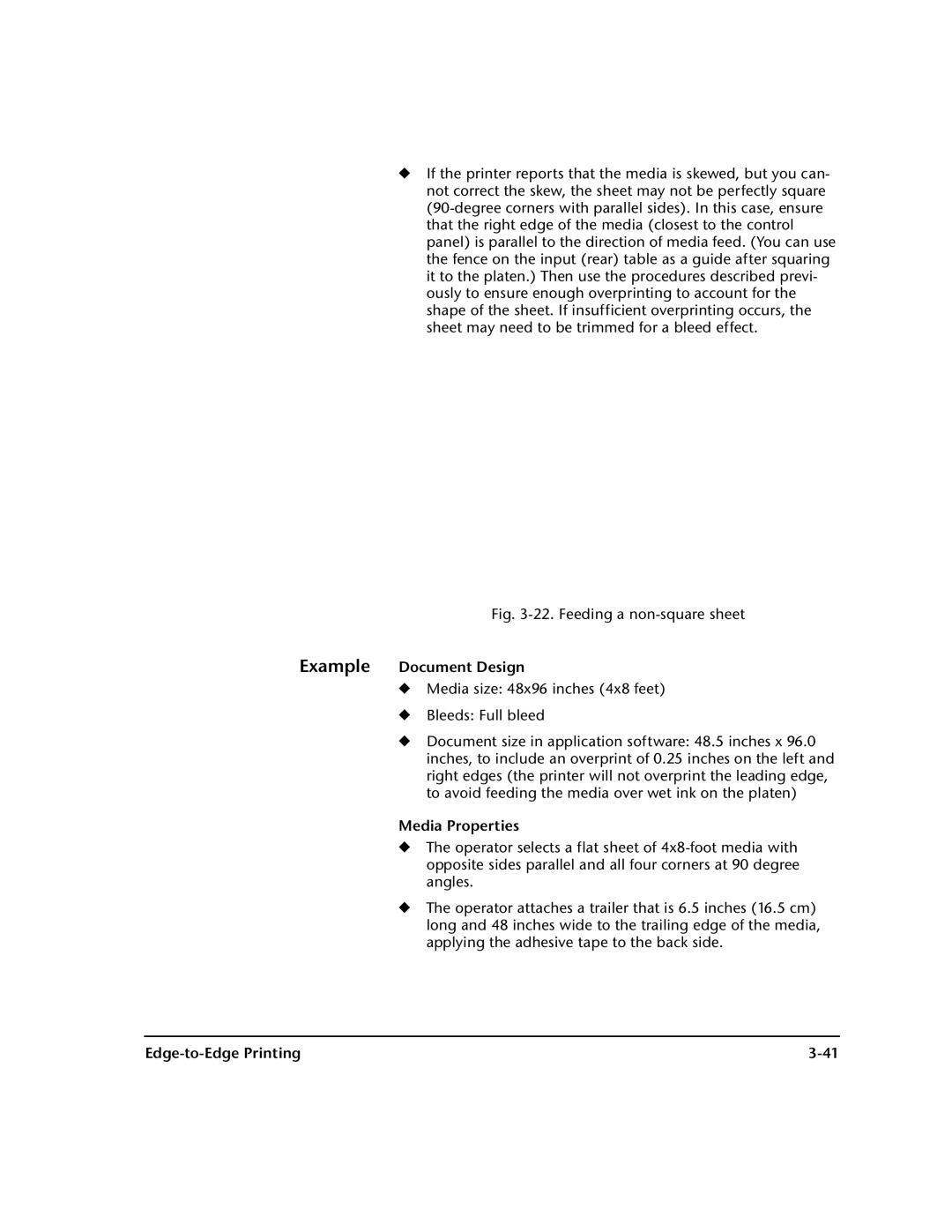 HP 72SI, 98SI manual Example Document Design, Media Properties 