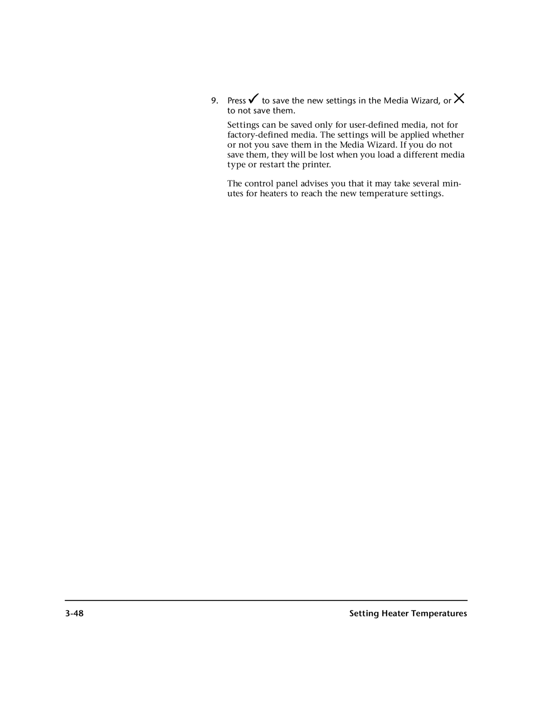 HP 98SI, 72SI manual Setting Heater Temperatures 