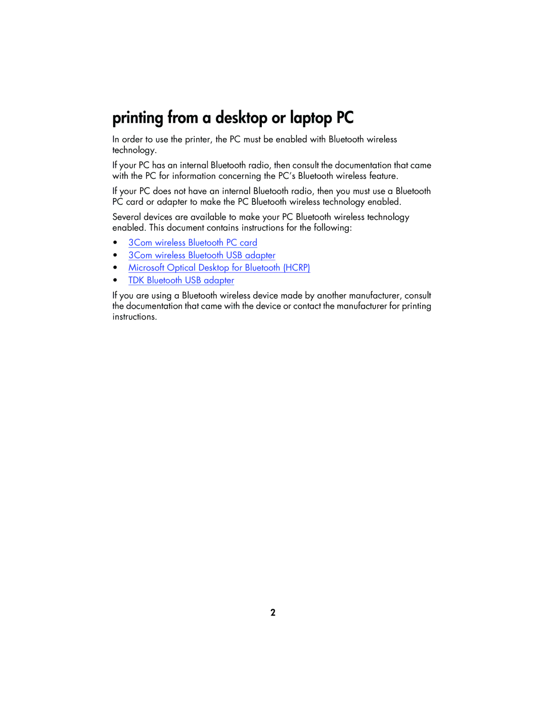 HP 995CK manual Printing from a desktop or laptop PC 