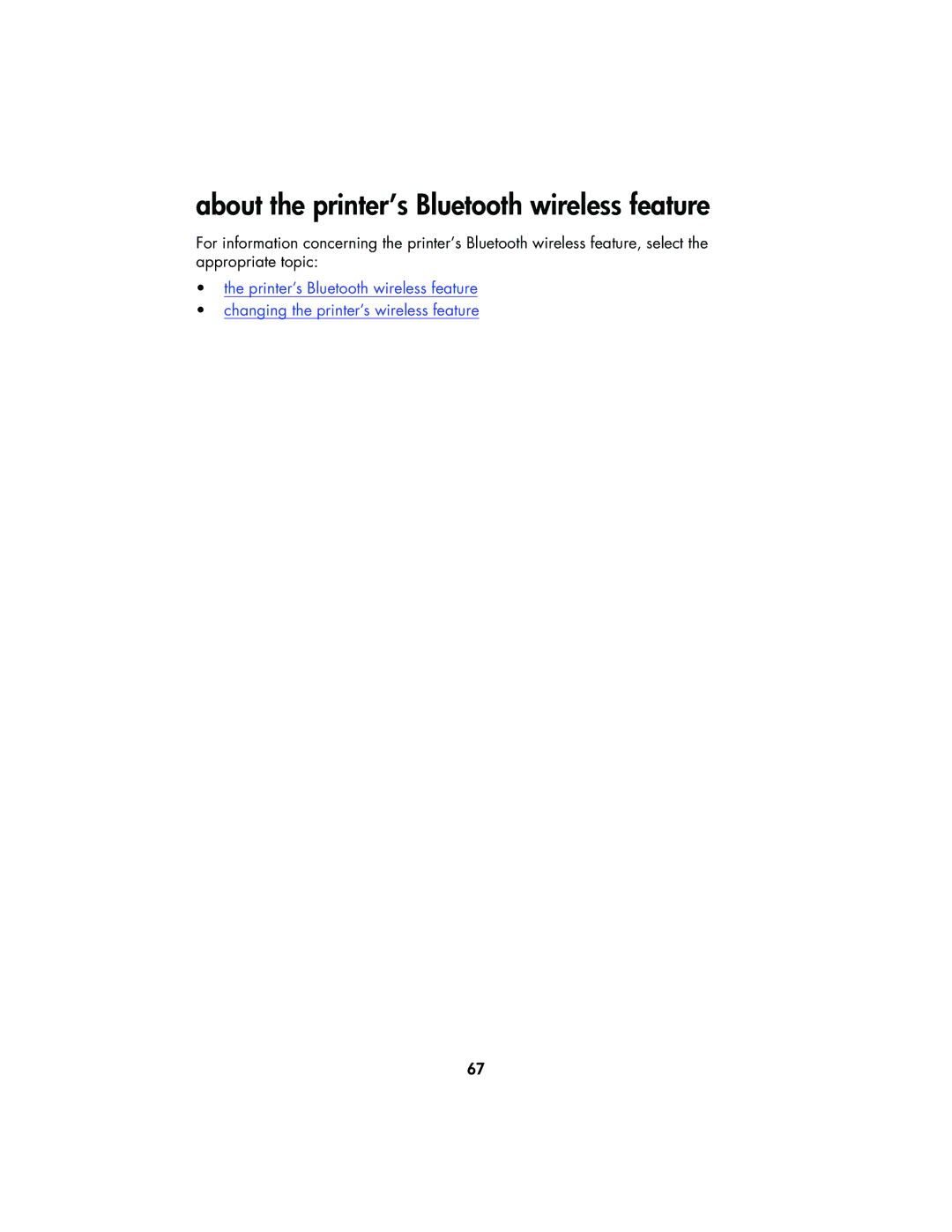 HP 995CK manual About the printer’s Bluetooth wireless feature 