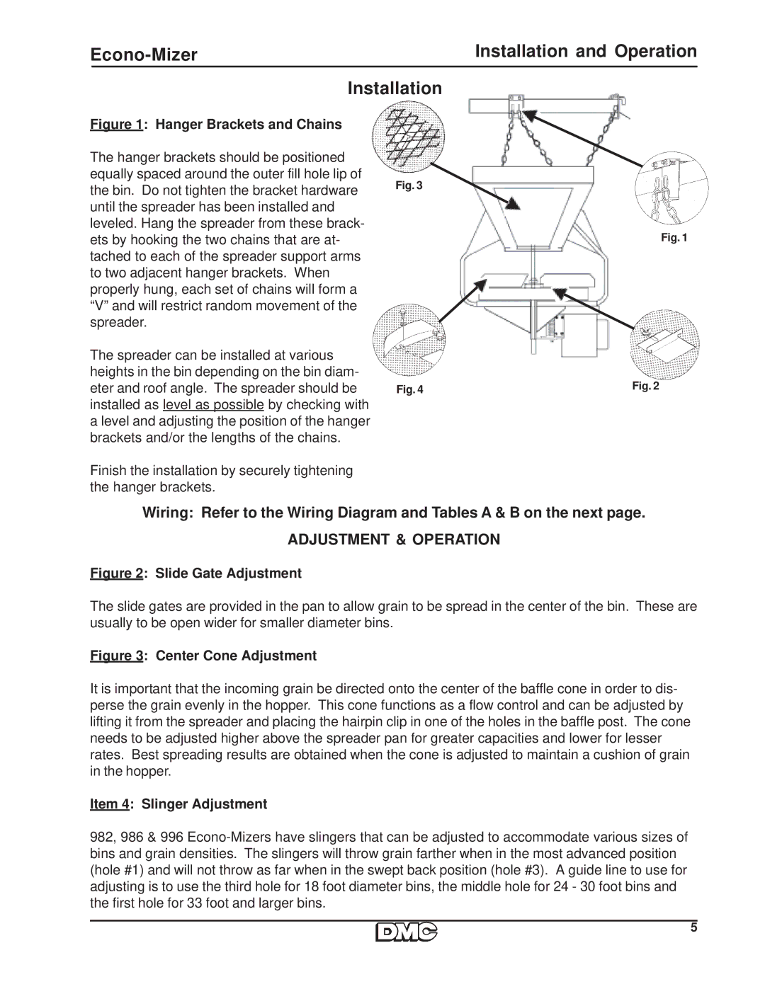 HP 996 manual Installation, Adjustment & Operation 