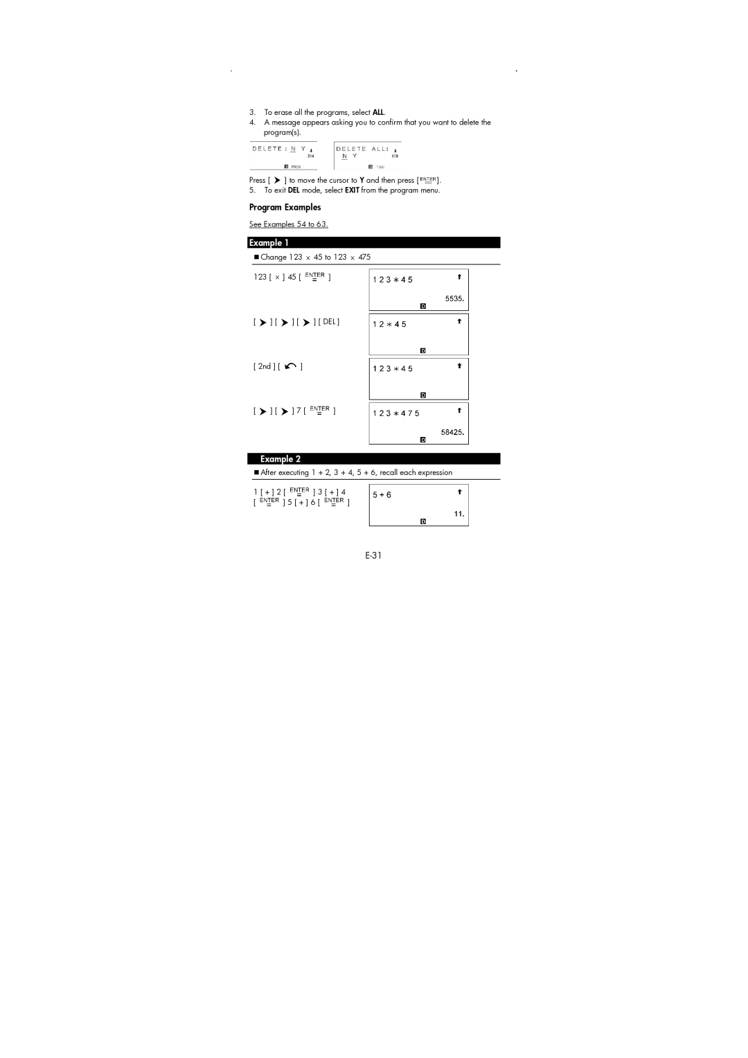 HP 9g Graphing manual Program Examples 