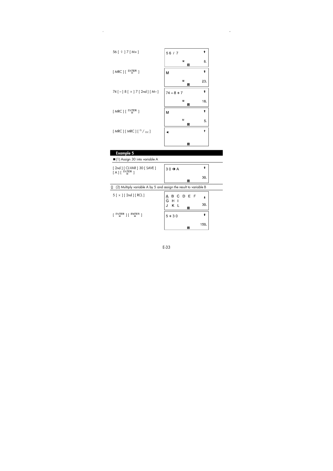 HP 9g Graphing manual MRC × 7 2nd M MRC MRC CL / ESC 