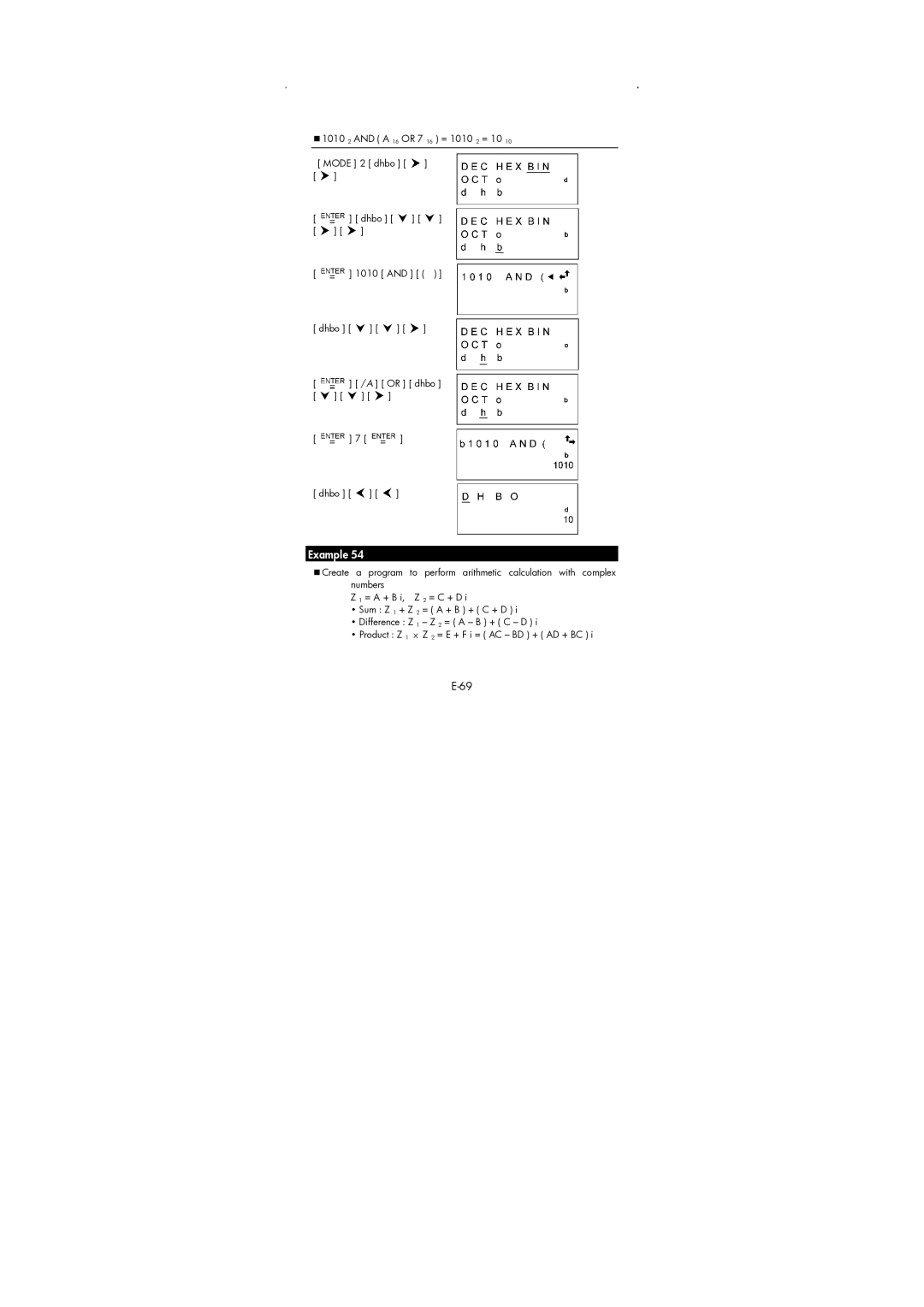 HP 9g Graphing manual Example 