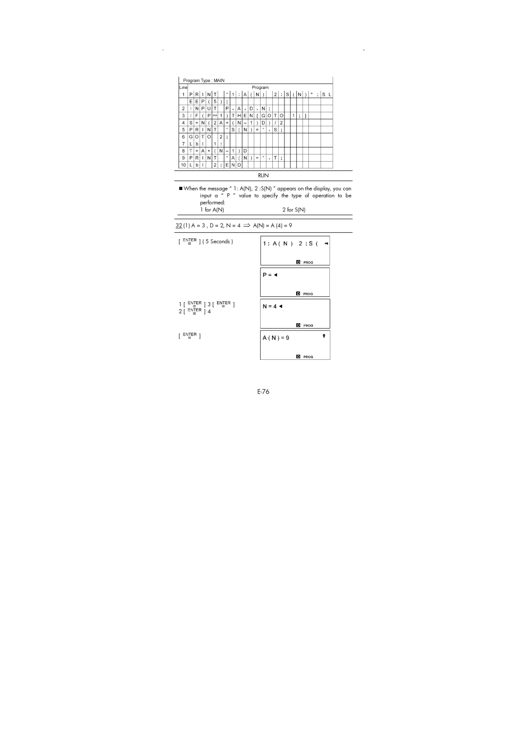 HP 9g Graphing manual When the message 1 AN, 2 SN appears on the display, you can 