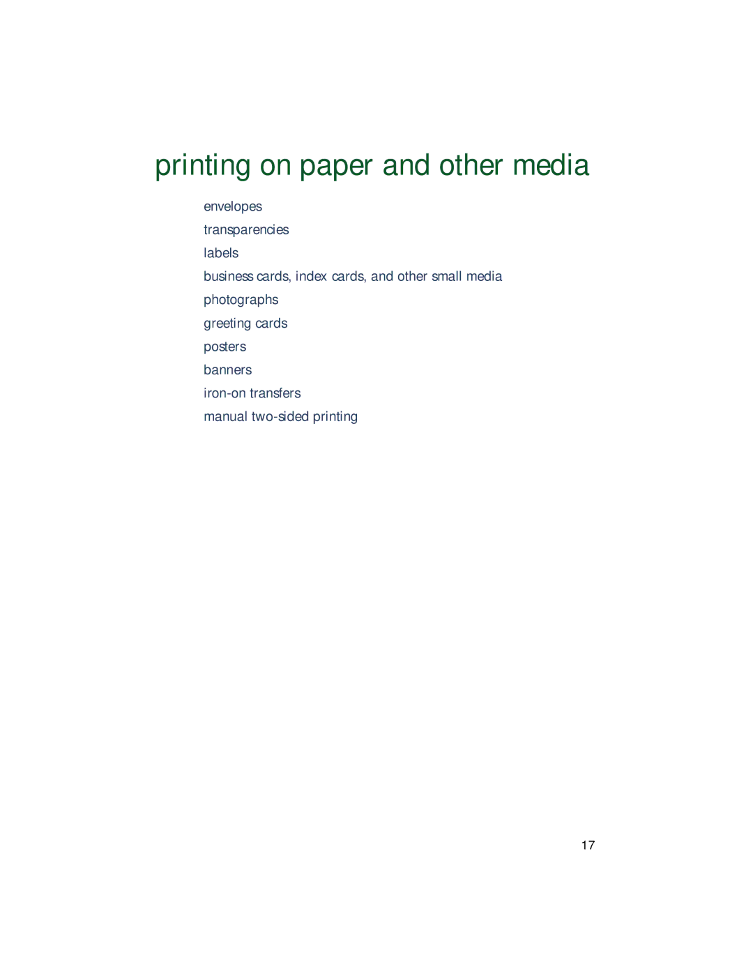 HP 9xx manual Printing on paper and other media 