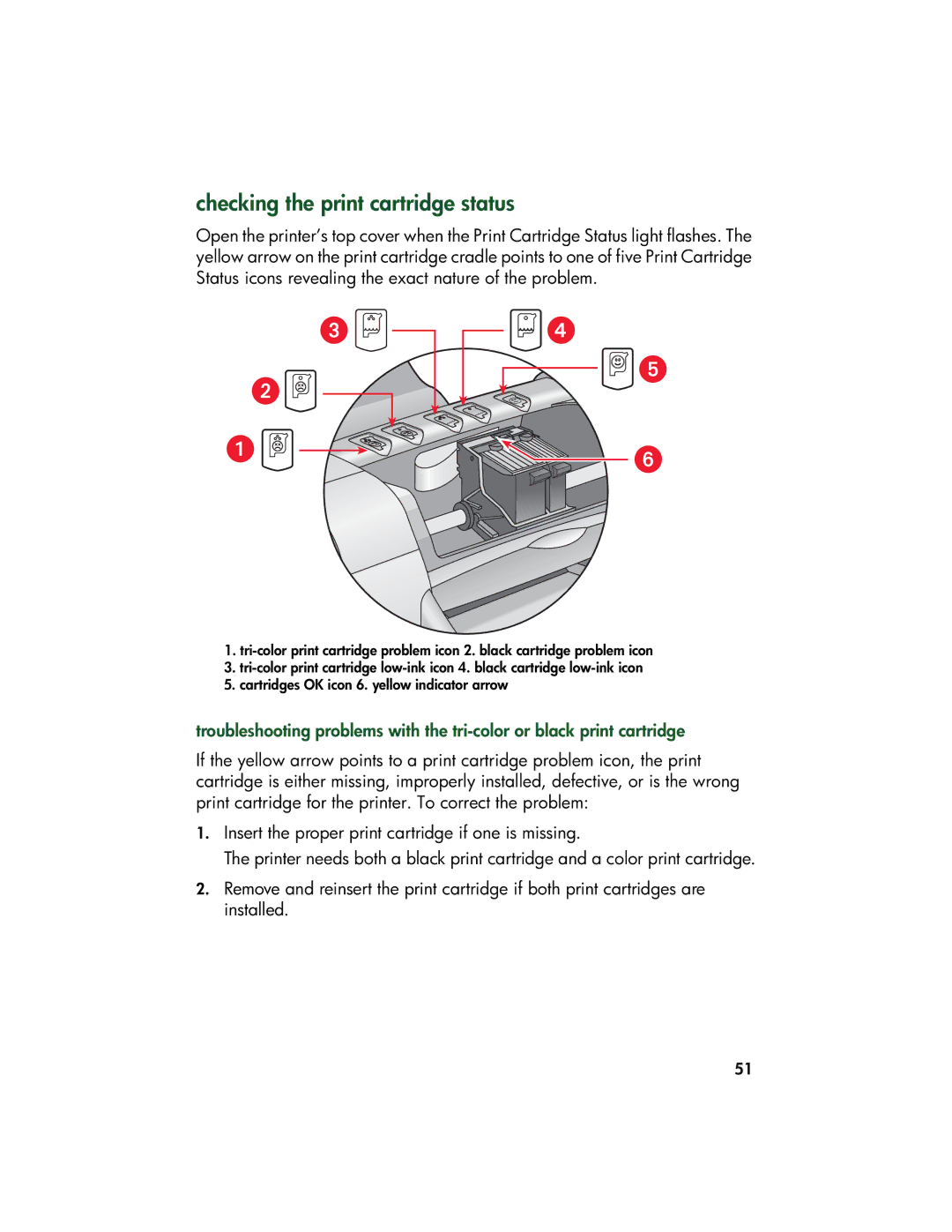 HP 9xx manual Checking the print cartridge status 