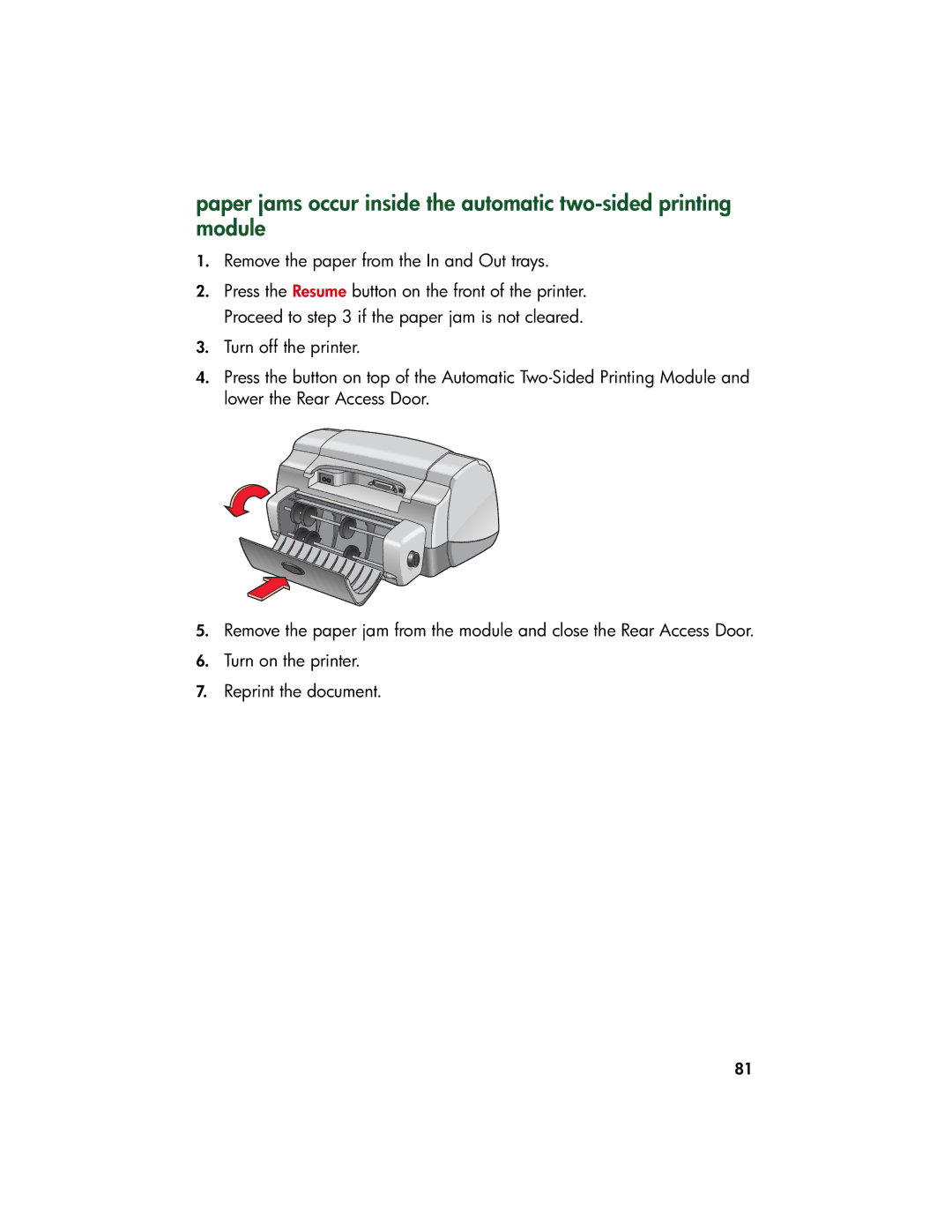 HP 9xx manual Remove the paper from the In and Out trays 