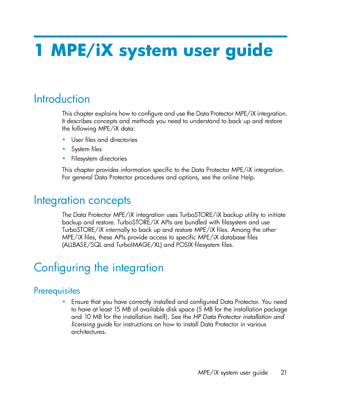 HP A.06.11 manual Introduction, Integration concepts, Configuring the integration, Prerequisites 