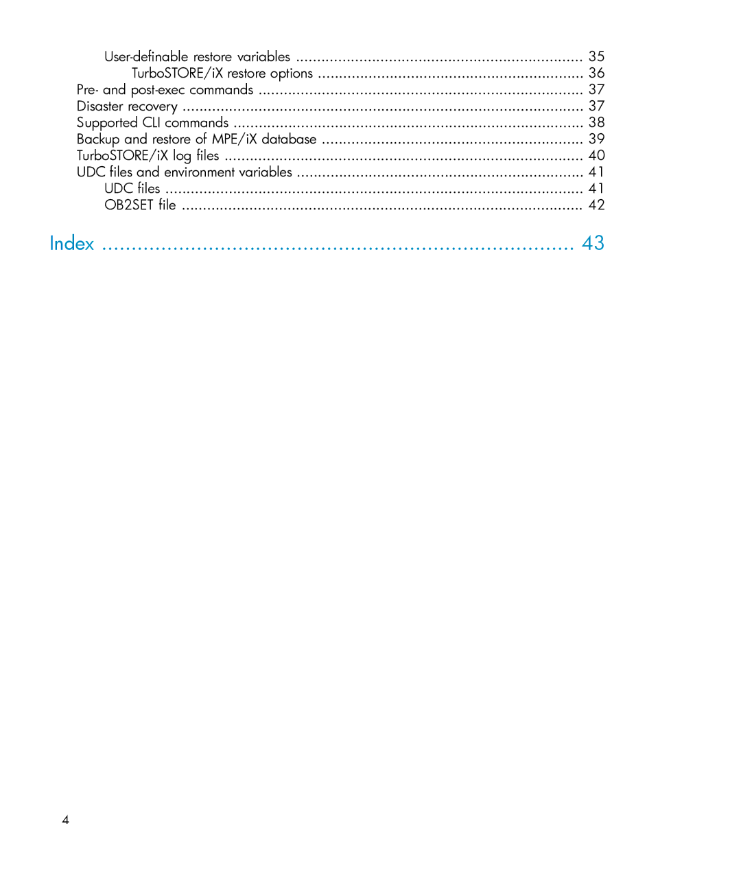 HP A.06.11 manual Index 