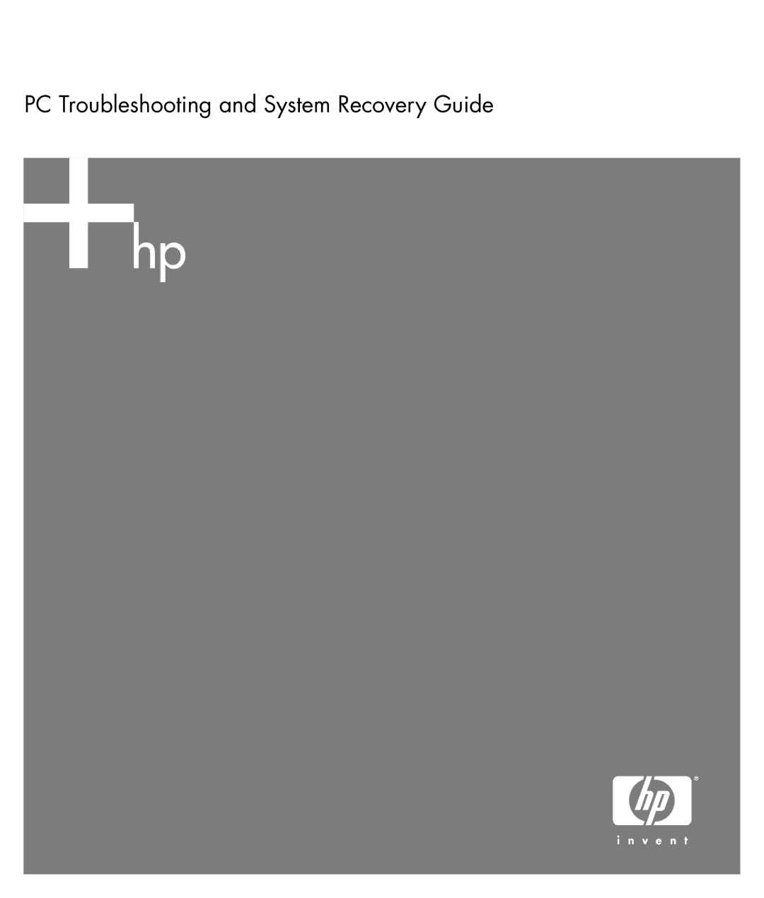 HP m7181.uk, a1109.uk manual PC Troubleshooting and System Recovery Guide 