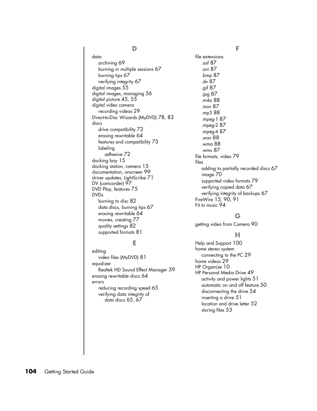 HP a1320y, a1428x, a1339d, a1217n manual Getting Started Guide 