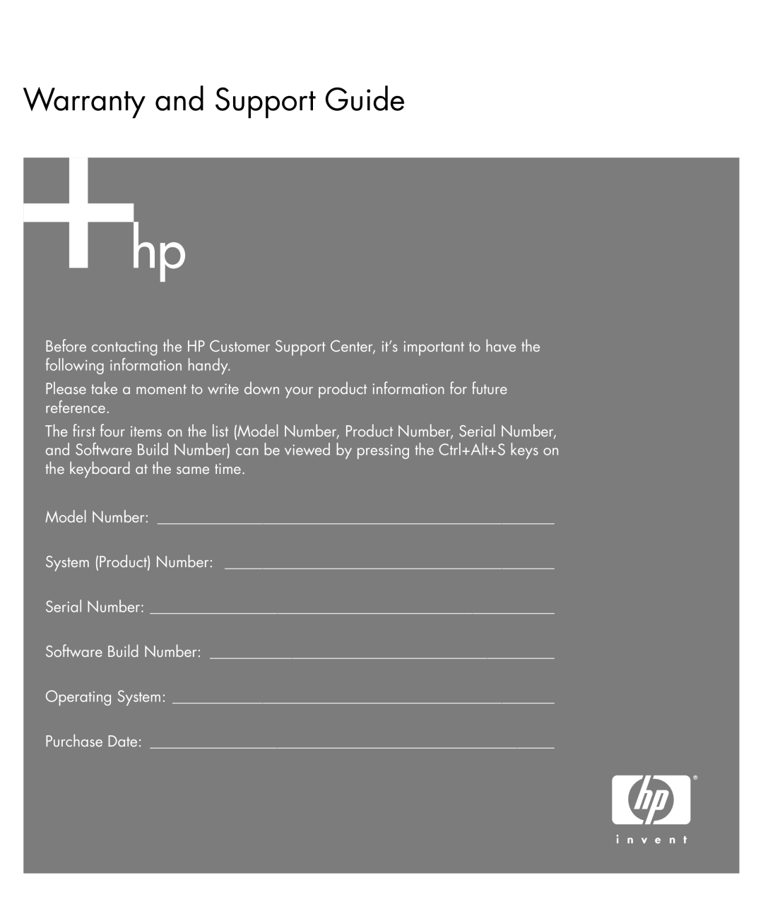 HP a1339d, a1370a, a1338hk manual Warranty and Support Guide 