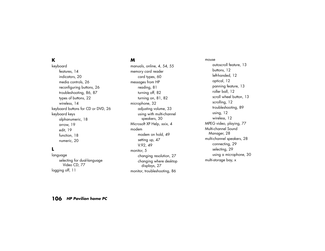 HP a110.uk, a170.uk, a118.uk, a115.uk, a120.uk manual Logging off 