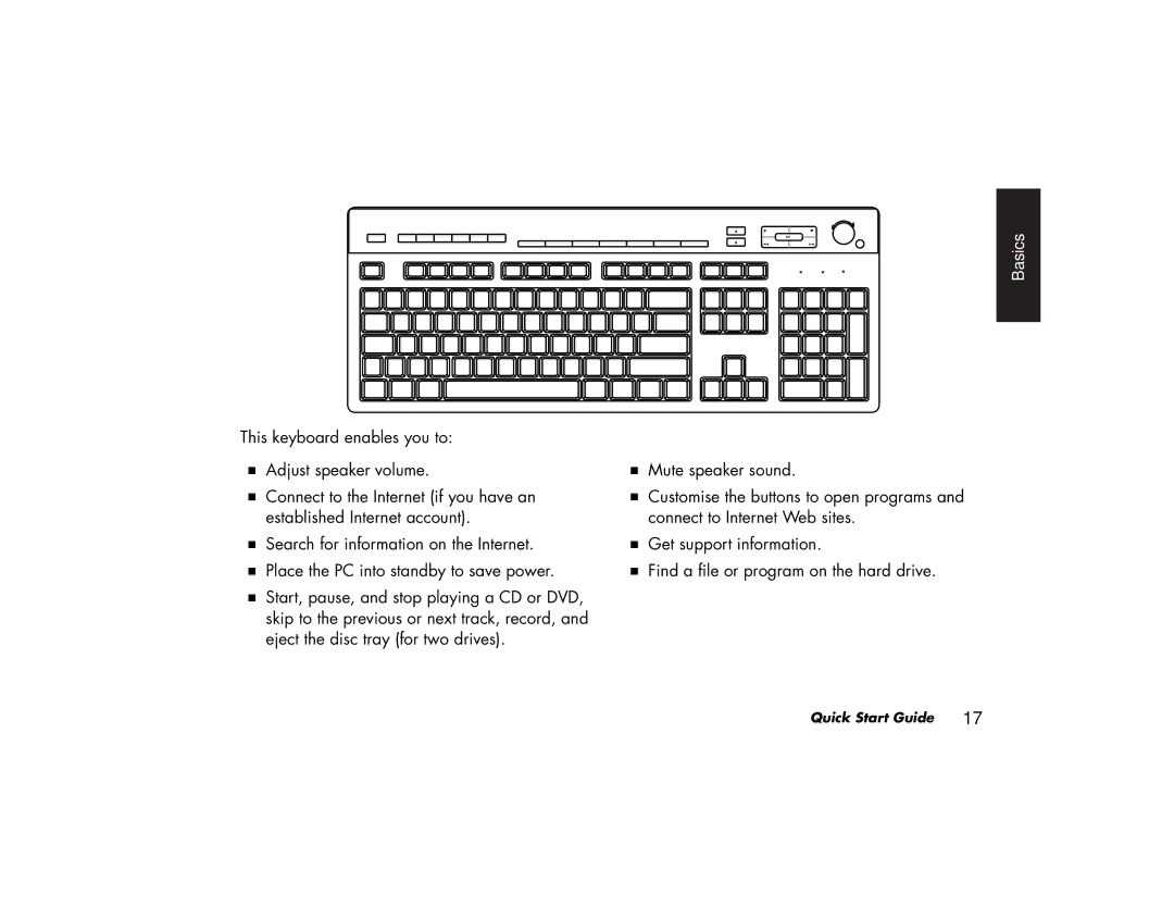 HP a170.uk, a118.uk, a115.uk, a120.uk, a110.uk manual Basics 