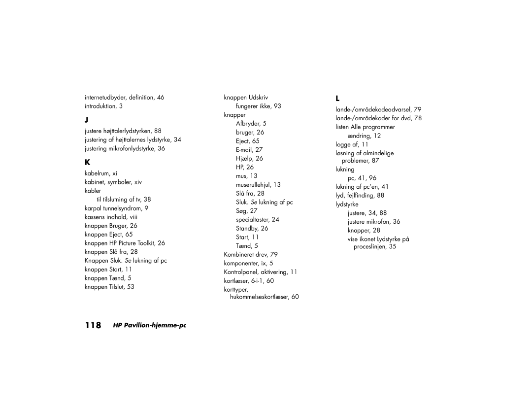 HP a230.dk, a200.dk, a210.dk, a220.dk manual Korttyper, hukommelseskortlæser 