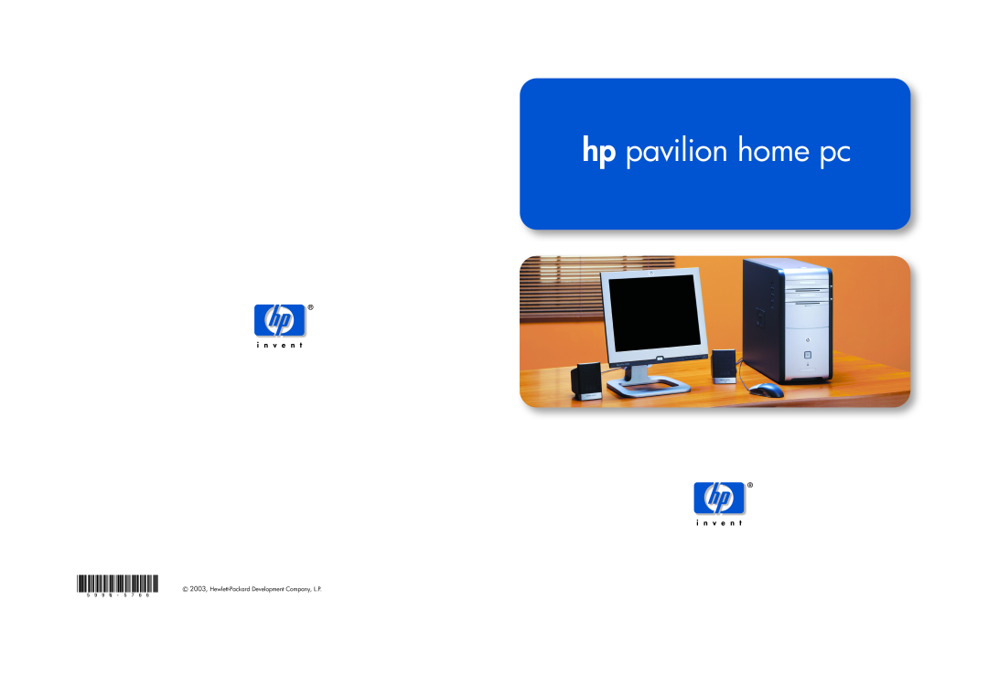 HP a200.se, a205.fr, a200.dk, a210.dk, a139.fr manual hp pavilion home pc, 2003, Hewlett-Packard Development Company, L.P 