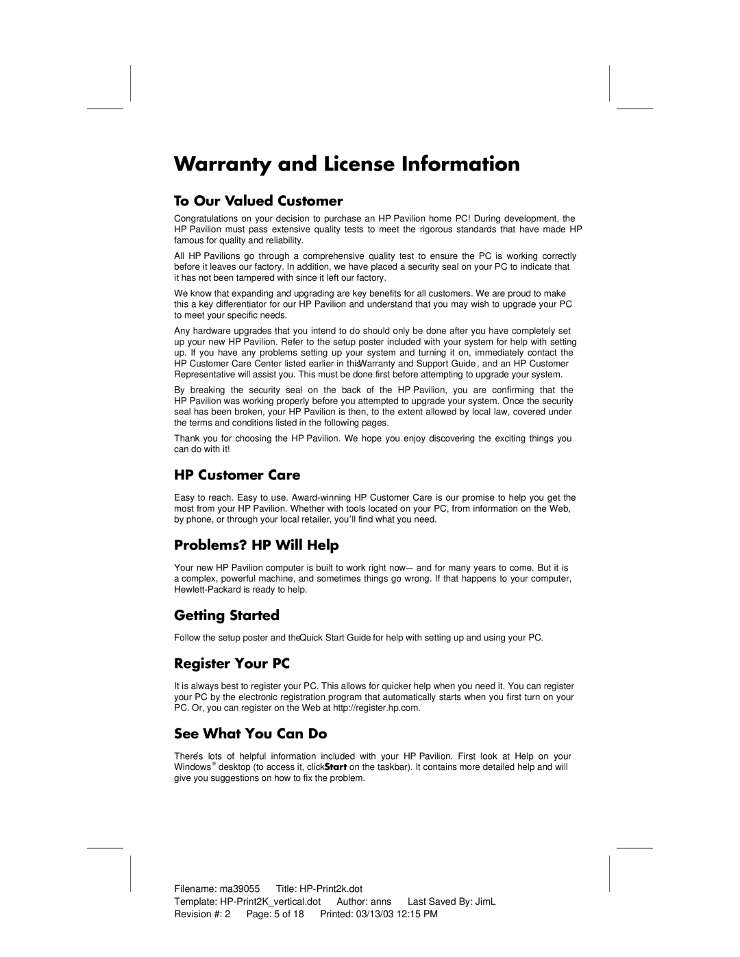 HP a220a (ap), a210a (ap) manual Warranty and License Information 