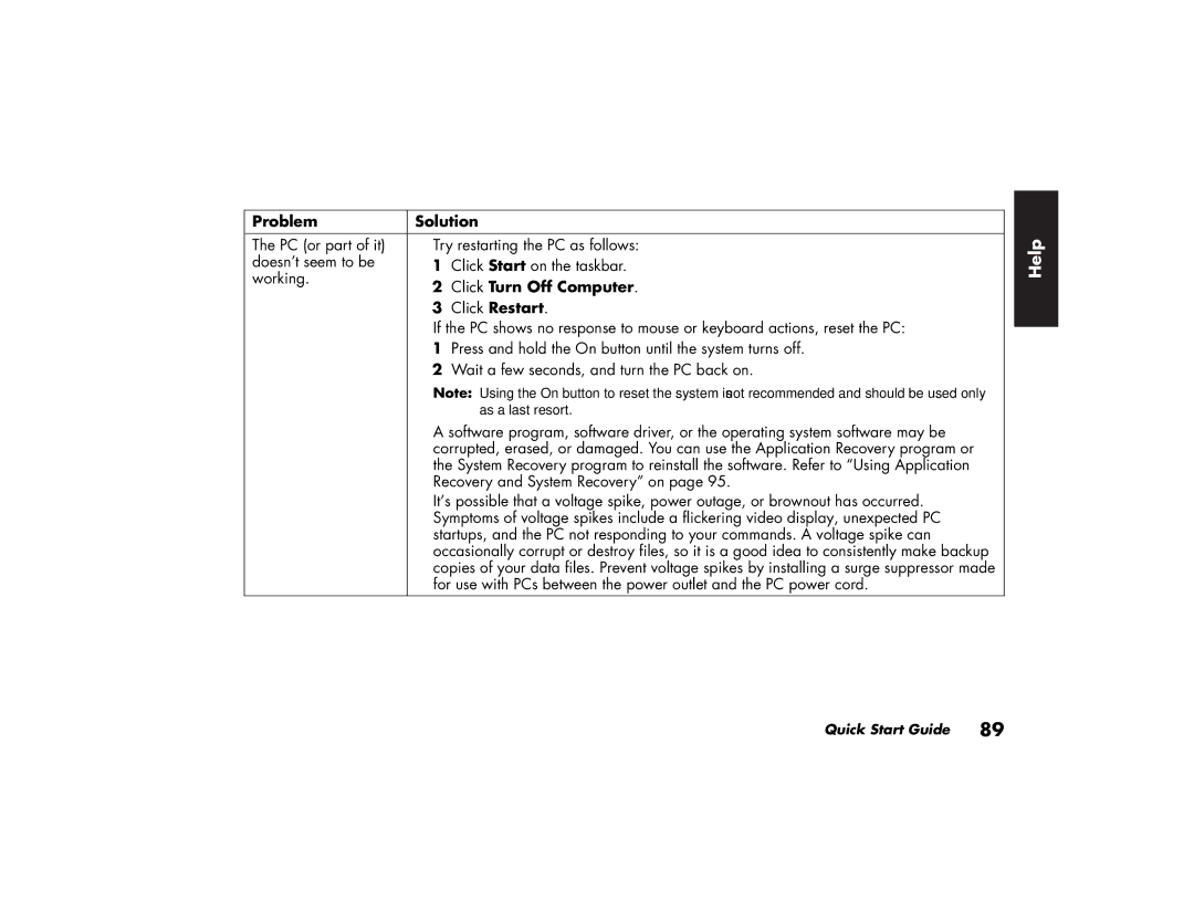 HP a220a (ap), a210a (ap) manual Click Turn Off Computer 