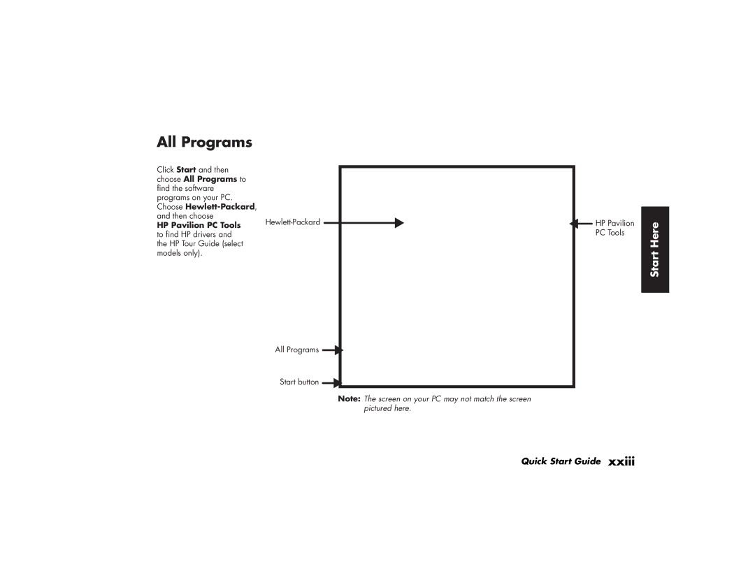 HP a220a (ap), a210a (ap) manual All Programs 