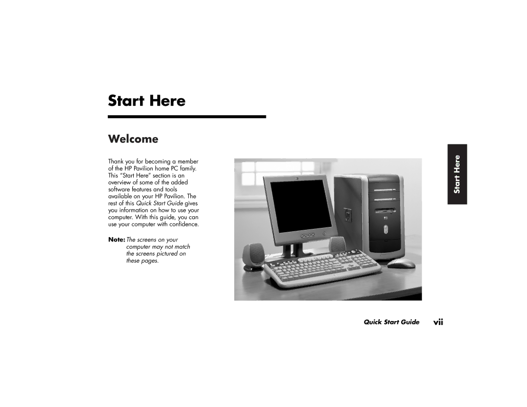 HP a220a (ap), a210a (ap) manual Start Here, Welcome 