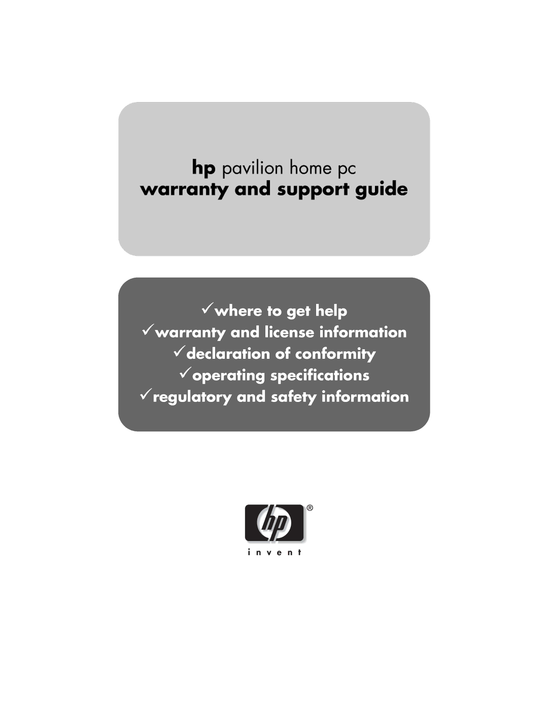 HP a210.uk, a219.uk, a235.uk, a230.uk manual Warranty and support guide 