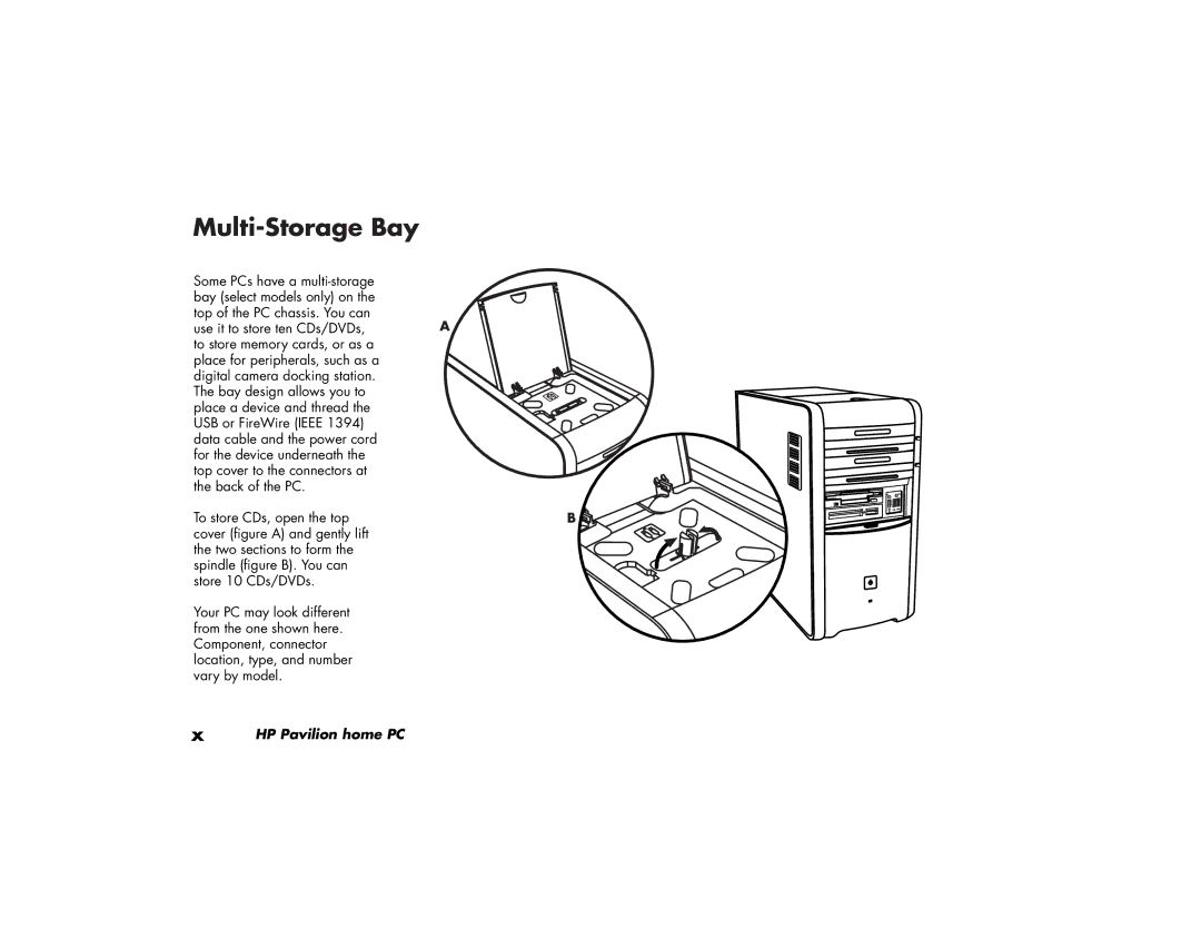 HP a219.uk, a210.uk manual Multi-Storage Bay 