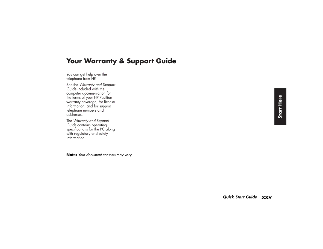 HP a210.uk, a219.uk manual Your Warranty & Support Guide 