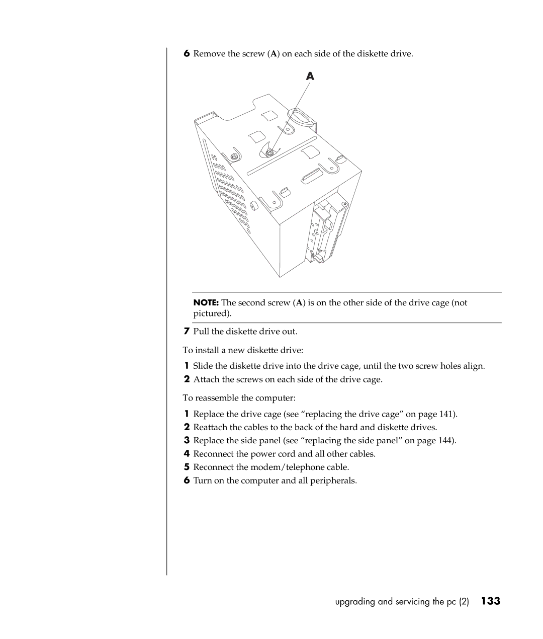 HP a300n, a307x manual Upgrading and servicing the pc 2 