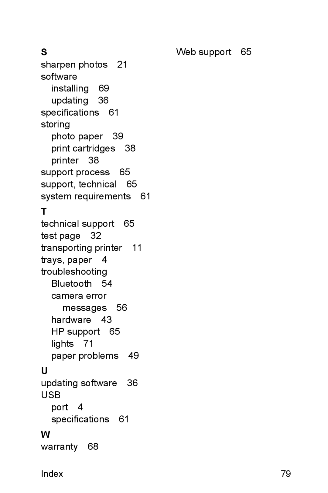 HP A310 manual Web support 