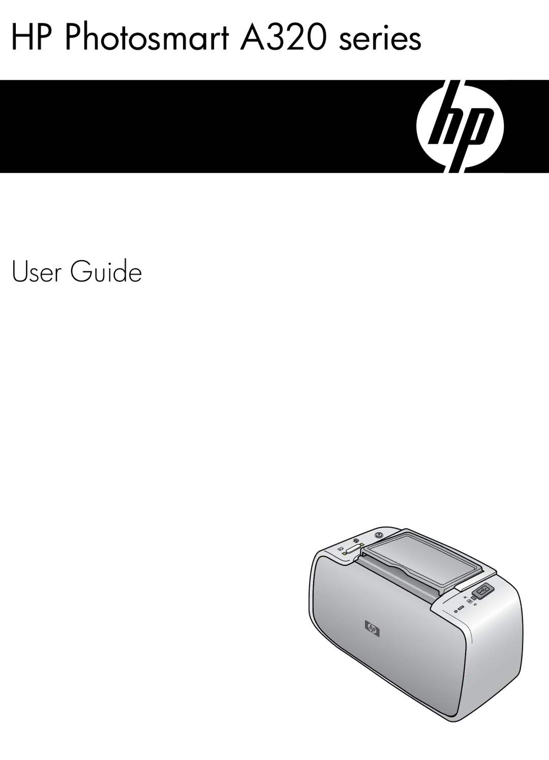 HP manual HP Photosmart A320 series 