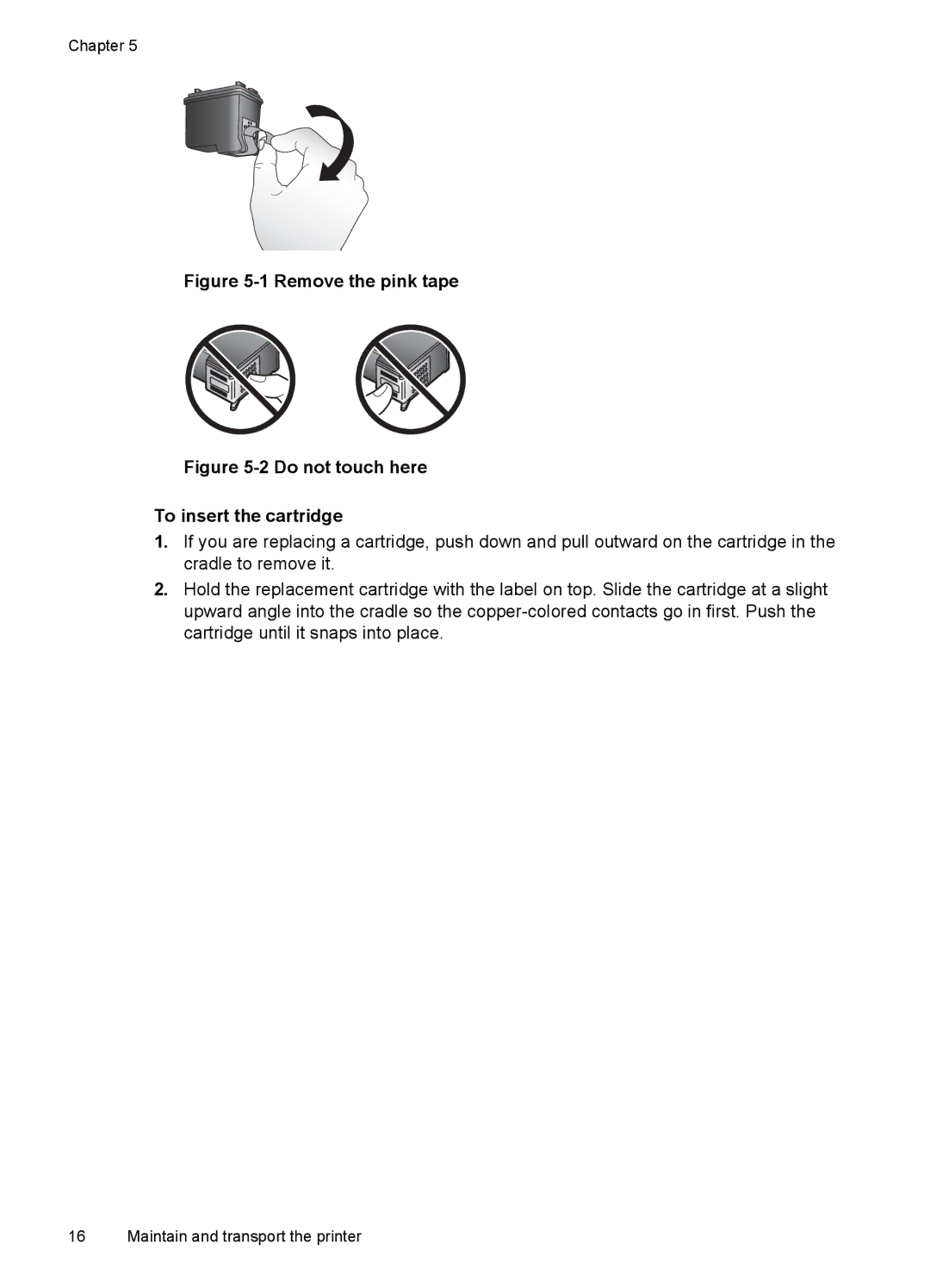 HP A320 manual Remove the pink tape 