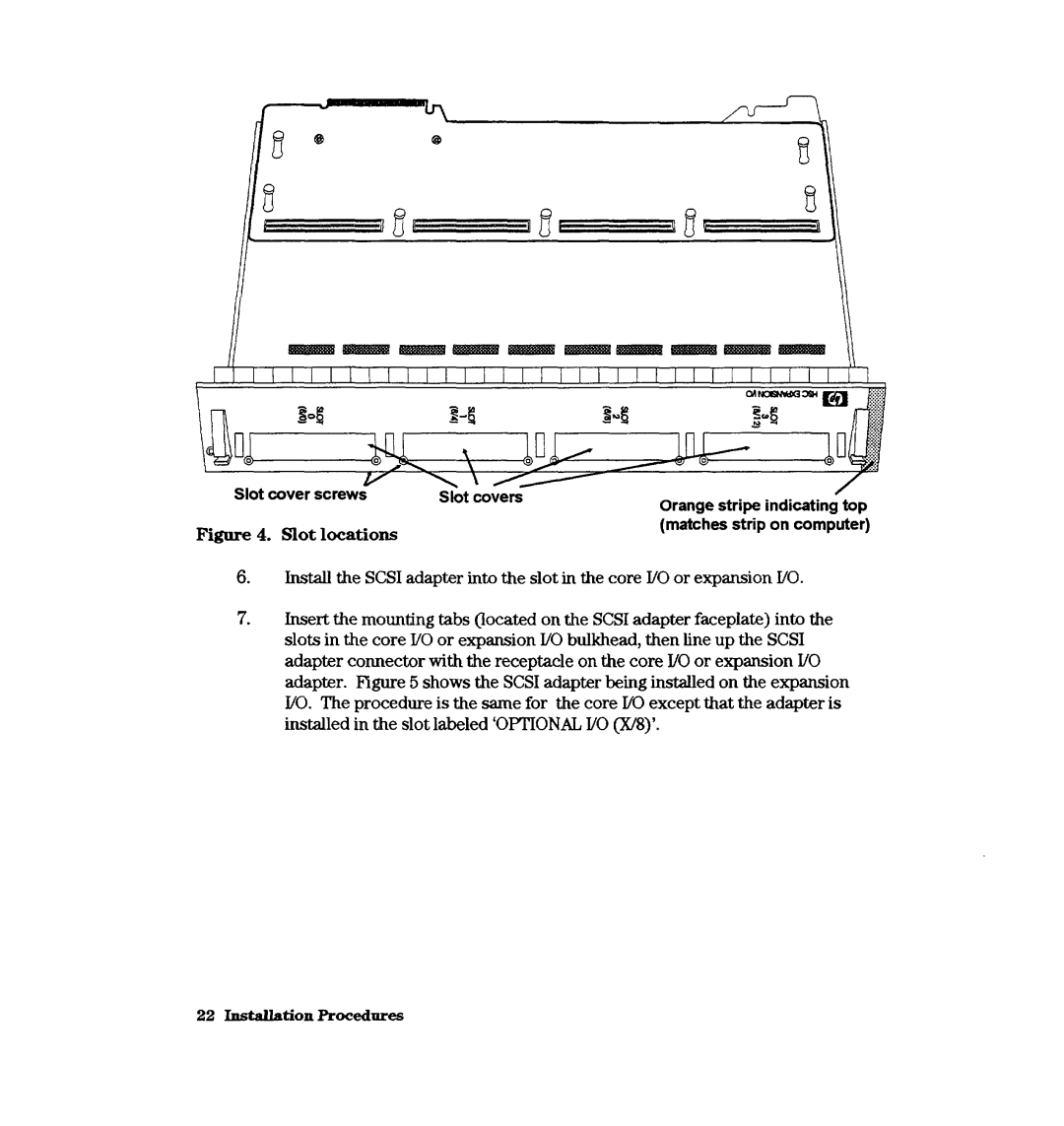 HP A3644A, A2969A manual Slot covers 