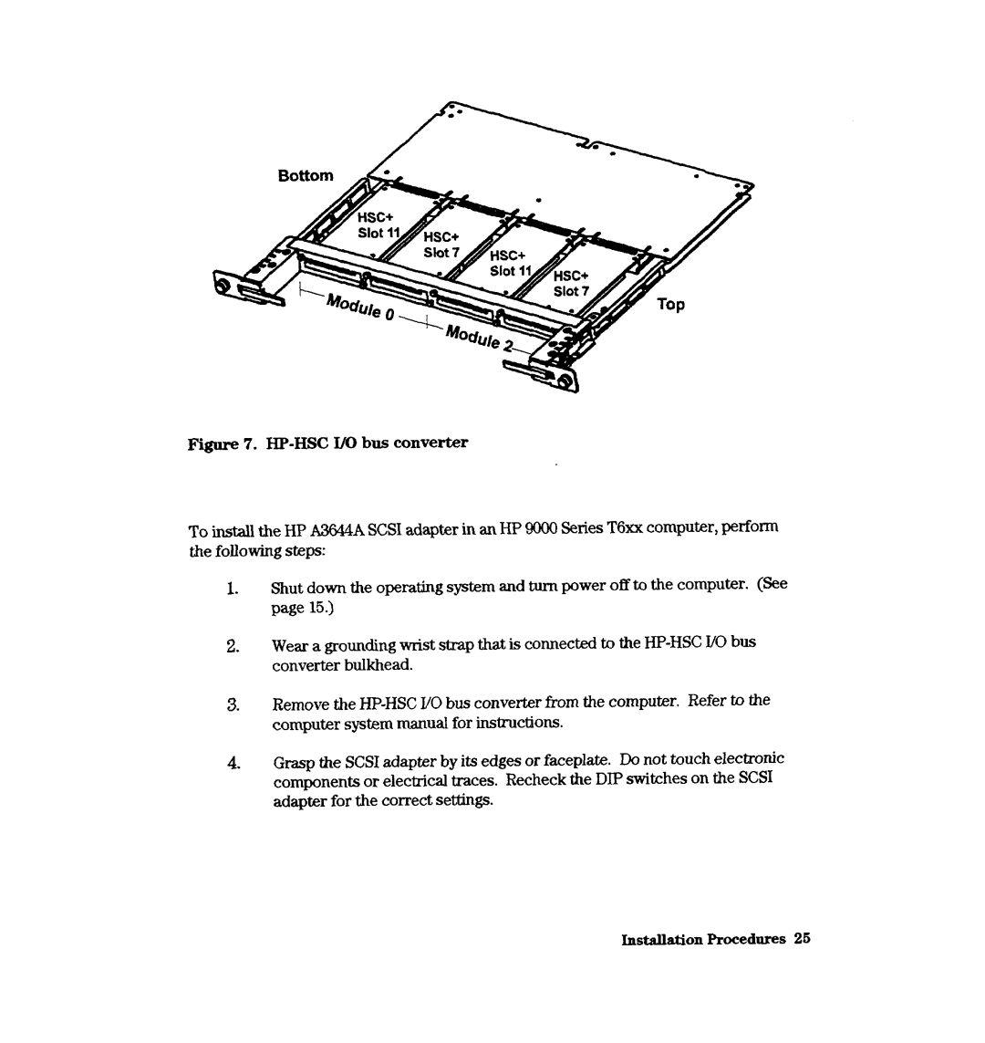 HP A2969A, A3644A manual HP-H!3C I/O bus converter 