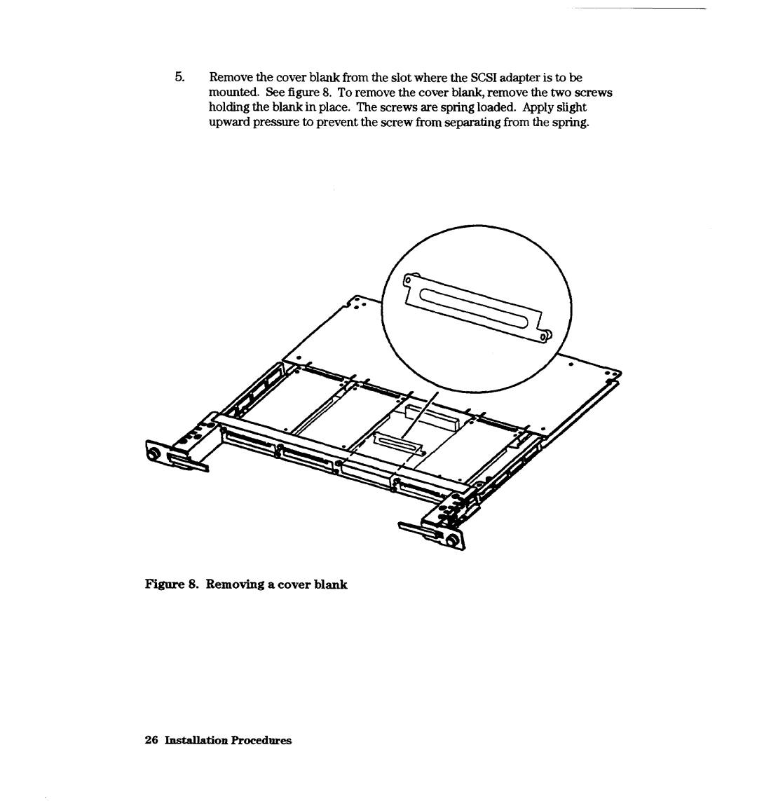 HP A3644A, A2969A manual Removing a cover blank 