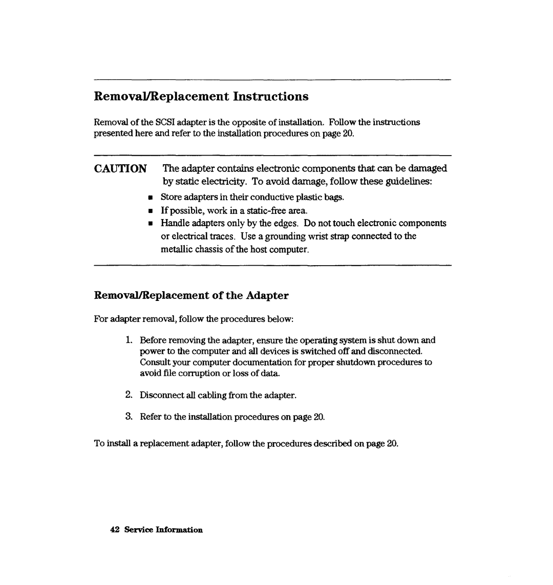 HP A3644A, A2969A manual Removal/Replacement Instructions 