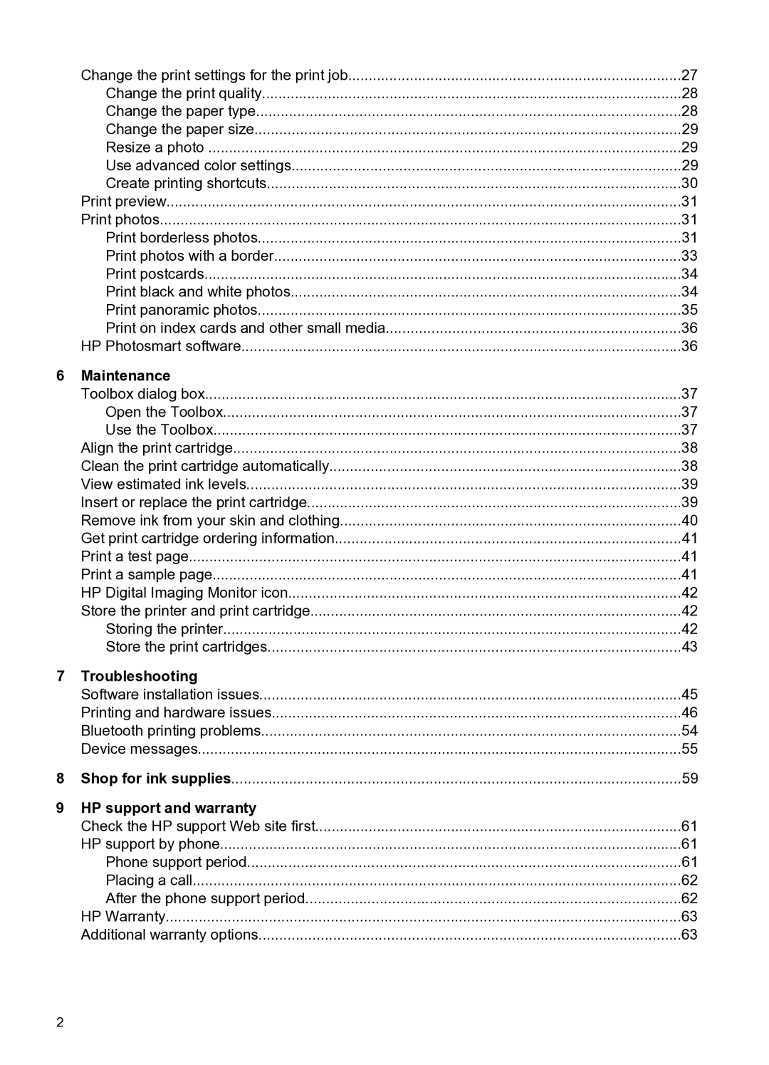 HP A520 manual Maintenance, Troubleshooting, HP support and warranty 