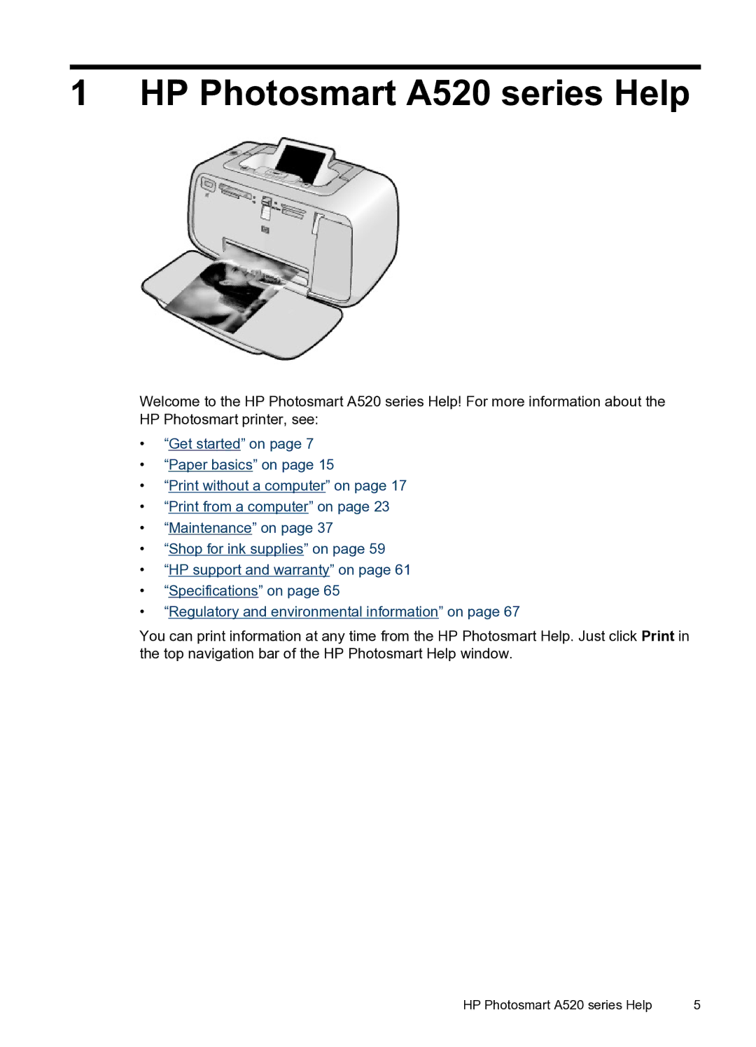 HP manual HP Photosmart A520 series Help 